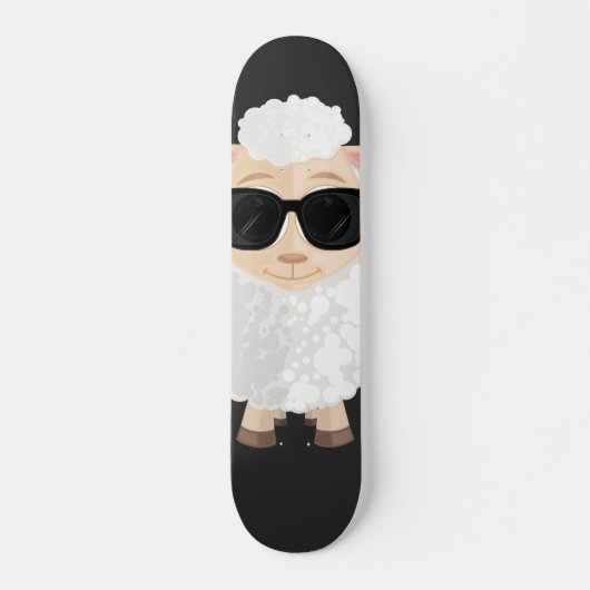 Cooles Schaf Skateboard (Vorne)