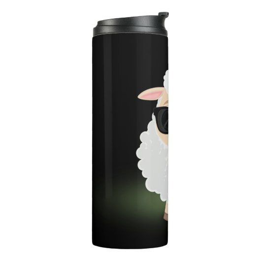 Cooles Schaf Thermosbecher (Nach links gedreht)