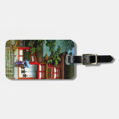 Cooles Schienbein Kasuga Schrein-Naras Hasui Gepäckanhänger (Vorderseite horizontal)