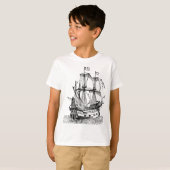 Cooles Schiff der alten Piraten T-Shirt (Vorne ganz)
