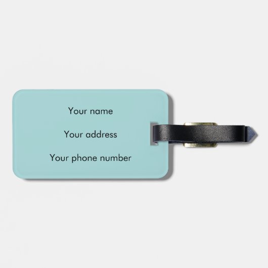 Cooles schlechtes schwarzes gepäckanhänger (Rückseite horizontal)