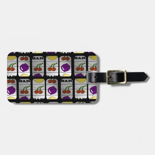 Cooles Schlitz-Maschinen-Muster Gepäckanhänger (Vorderseite horizontal)