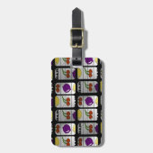 Cooles Schlitz-Maschinen-Muster Gepäckanhänger (Vorderseite vertikal)