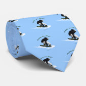 Cooles Schneeboarder Wintersport-Thema Krawatte (Gerollt)