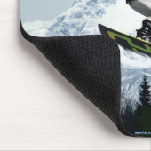 Cooles Schneeboarder Wintersport-Thema Mousepad (Ecke)