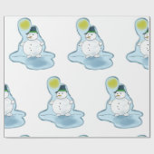 Cooles Schneepapier Geschenkpapier (Flach)