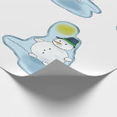 Cooles Schneepapier Geschenkpapier (Ecke)