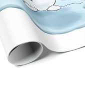 Cooles Schneepapier Geschenkpapier (Rolleneckpunkt)