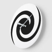 Cooles Schwarz Große Wanduhr (Winkel)