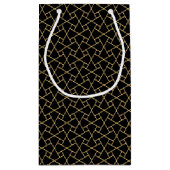 Cooles Schwarz-Islamisches Muster Kleine Geschenkt Kleine Geschenktüte (Rückseite)