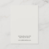 Cooles Schwarz-Leder-Nekklace-Armband-Display Visitenkarte (Rückseite)