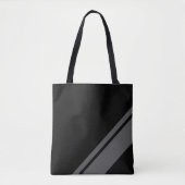 Cooles Schwarz mit stylischen Streifen Tasche (Vorderseite)