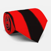 cooles Schwarz-Rot-Burst-Muster Krawatte (Gerollt)