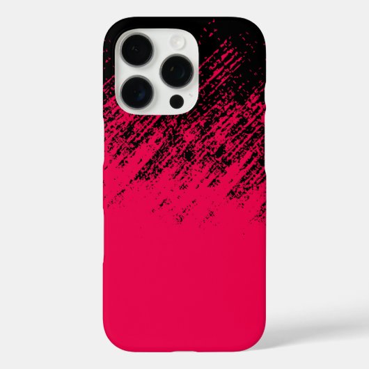 Cooles Schwarz-Rot-Design Case-Mate iPhone Hülle (Rückseite)
