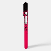 Cooles Schwarz-Rot-Design Case-Mate iPhone Hülle (Rückseite / Links)