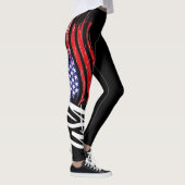 cooles Schwarz-usa-Muster Leggings (Rechts)