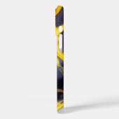 Cooles, schwarz-vergoldetes Marmoröl texturiert Case-Mate iPhone Hülle (Rückseite / Links)