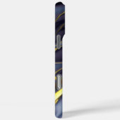 Cooles, schwarz-vergoldetes Marmoröl texturiert Case-Mate iPhone Hülle (Rückseite / Rechts)