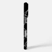 Cooles Schwarz-Weiß-Design Case-Mate iPhone Hülle (Rückseite / Rechts)