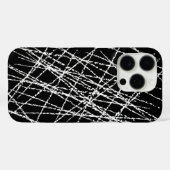 Cooles Schwarz-Weiß-Design Case-Mate iPhone Hülle (Rückseite (Horizontal))
