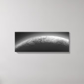 Cooles Schwarz-Weiß-Gelände von Pluto Leinwanddruck (Vorderseite)