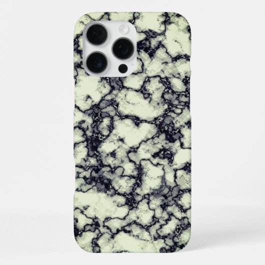 COOLES Schwarz-Weiß-Marmor-Muster iPhone Hülle (Rückseite)