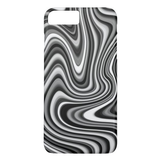 COOLES Schwarz-Weiß-Muster Case-Mate iPhone Hülle (Rückseite)