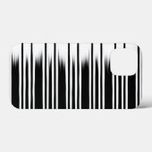 Cooles Schwarz-Weiß-Streifenmuster Case-Mate iPhone Hülle (Rückseite (Horizontal))