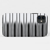 Cooles Schwarz-Weiß-Streifenmuster Case-Mate iPhone Hülle (Rückseite (Horizontal))