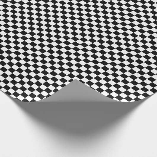 Cooles schwarz-weißes Markierungsmuster Geschenkpapier (Ecke)