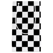 Cooles schwarz-weißes Markierungsmuster Kleine Geschenktüte (Vorderseite)