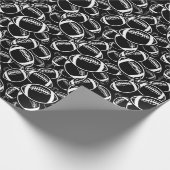 cooles Schwarz-weißes Party Geschenkpapier (Ecke)