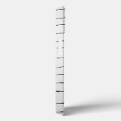 Cooles schwarz-weißes Stacheldraht Monogram Case-Mate iPhone Hülle (Rückseite / Rechts)