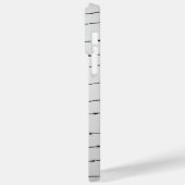 Cooles schwarz-weißes Stacheldraht Monogram Case-Mate iPhone Hülle (Rückseite / Links)