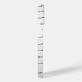 Cooles schwarz-weißes Stacheldraht Monogram iPhone Hülle (Rechte Seite)