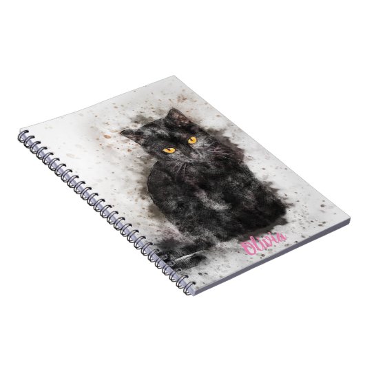 Cooles, schwarzes Bild Notizblock (Rechte Seite)