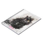 Cooles, schwarzes Bild Notizblock (Linke Seite)