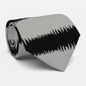 Cooles schwarzes Streifenmuster Krawatte (Gerollt)