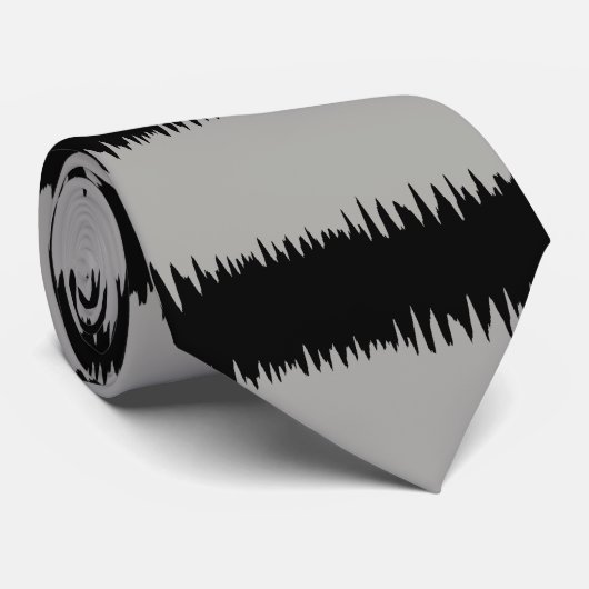 Cooles schwarzes Streifenmuster Krawatte (Gerollt)