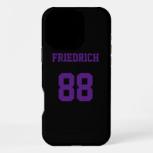 Cooles schwarzes und violettes Athletendesign