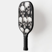 Cooles Schwarzweiß-Design Pickleball Schläger (Links)