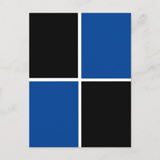 Cooles Schwarzweiß-Quadrat Postkarte (Vorderseite)
