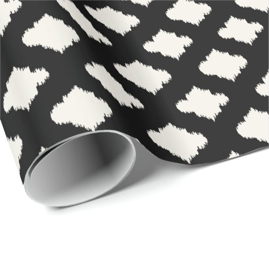 Cooles Schwarzweißbild Geschenkpapier (Rolleneckpunkt)