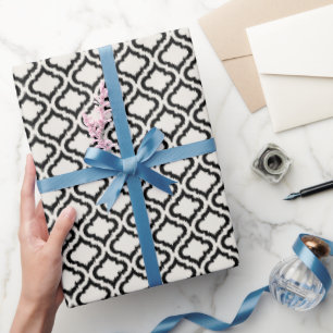 Cooles Schwarzweißbild Geschenkpapier