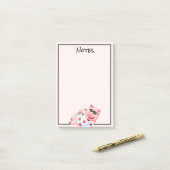 Cooles Schwein in Sonnenbrillen Nachhinweise Post-it Klebezettel (Auf Schreibtisch)