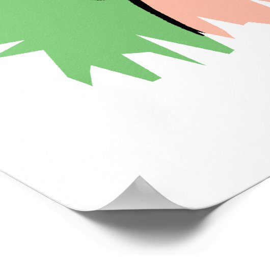 Cooles Schwein Poster (Ecke)