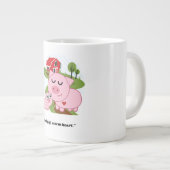 Cooles Schwein Warmes Herz Jumbo-Tasse (Vorderseite Rechts)