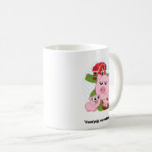 Cooles Schwein Warmes Herz Kaffeetasse (VorderseiteRechts)