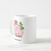 Cooles Schwein Warmes Herz Kaffeetasse (Vorderseite Links)