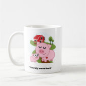 Cooles Schwein Warmes Herz Kaffeetasse (Links)